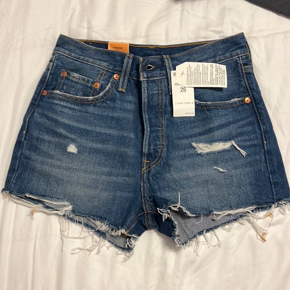 Levi’s shorts 501 jeans high rise button-fly size 26 NWT